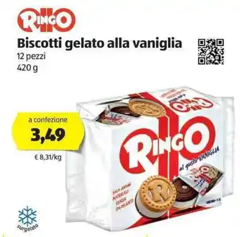 ALDI RingO Biscotti gelato alla vaniglia 420 g offerta