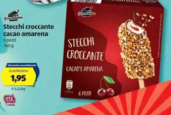 ALDI Stecchi croccante cacao amarena 360g offerta