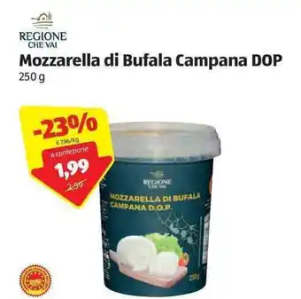 ALDI Mozzarella di Bufala Campana DOP 250g offerta