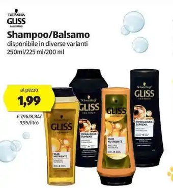 ALDI Shampoo/Balsamo 250ml offerta