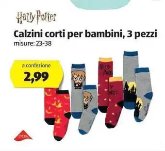 ALDI Calzini corti per bambini, 3 pezzi offerta