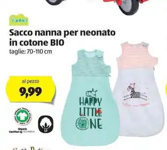 ALDI Sacco nanna per neonato in cotone BIO offerta