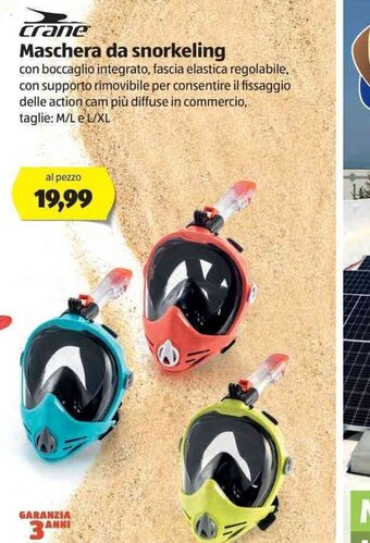 ALDI Maschera da snorkeling offerta