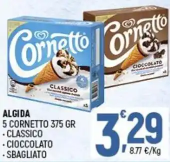 Ottimo Market Algida 5 Cornetto 375 gr offerta