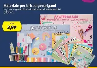 Materiale per bricolage/origami