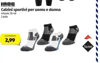 ALDI Calzini sportivi per oumo e donna offerta