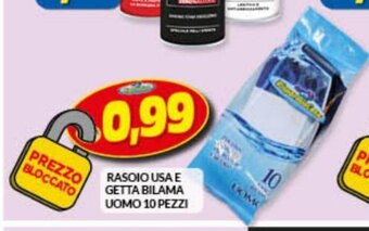 Risparmio Casa Rasoio USA E Getta Bilama Uomo 10 Pezzi offerta