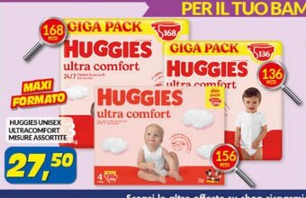 Risparmio Casa Huggies Unisex Ultracomfort Misure Assortite offerta