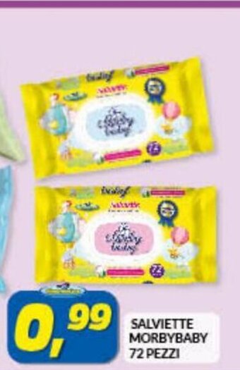 Risparmio Casa Salviette MorbyBaby 72 Pezzi offerta