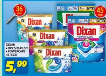 Risparmio Casa Dixan Discs 36 Pezzi Powercaps 45 Pezzi offerta