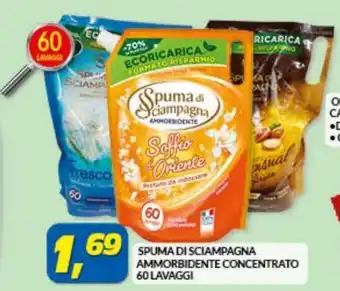 Risparmio Casa Spuma di Sciampagna Ammorbidente Concentrato 60 Lavaggi offerta