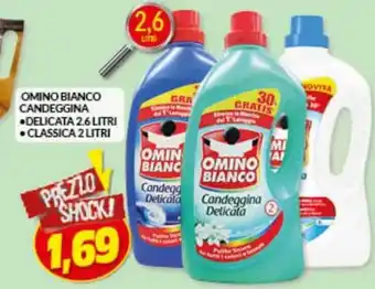 Risparmio Casa Omino Bianco Candeggina Delicata 2,6 Litri Classica 3 Litri offerta