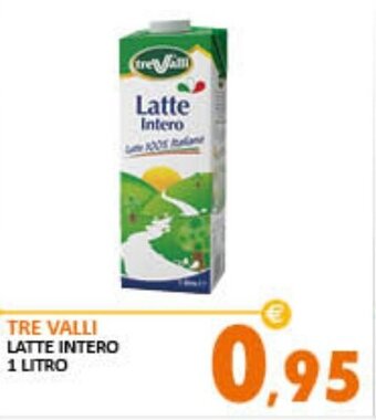 Tre Valli Latte Intero 1 Litro