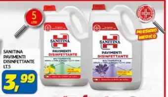 Risparmio Casa Sanitina Pavimenti Disinfettante 5Lt offerta