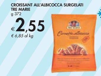 Bennet Croissant all'albicocca surgelati tre marie offerta