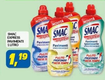 Risparmio Casa SMAC Express Pavimenti 1 Litro offerta