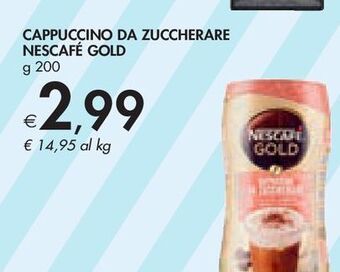 Bennet Cappuccino da zuccherare nescafè gold offerta