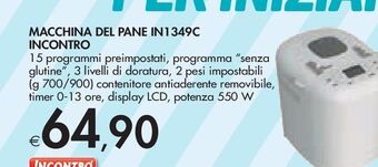 Bennet Macchina del pane in1349c incontro offerta
