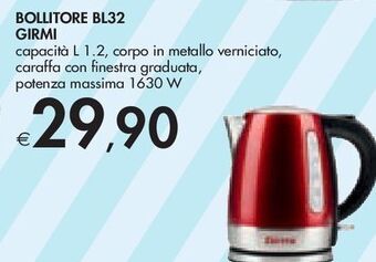 Bennet Bollitore bl32 girmi offerta