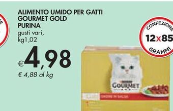 Bennet Alimento umido per gatti gourmet gold purina offerta