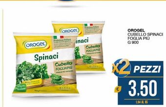 SeBón Supermercati Orogel cubello spinaci foglia più offerta