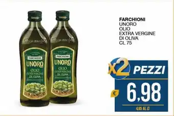 SeBón Supermercati Farchioni unoro olio extra vergine di oliva offerta