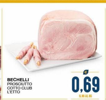Bechelli prosciutto cotto club l'etto