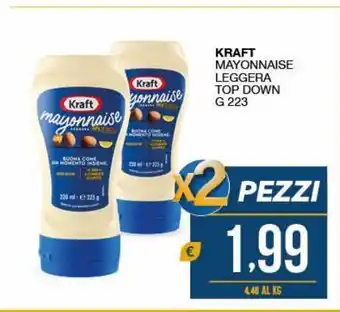 Kraft mayonnaise leggera top down