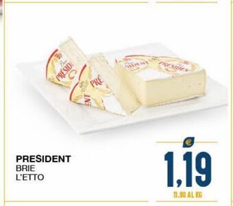 SeBón Supermercati Président brie l'etto offerta