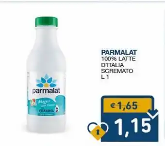 SeBón Supermercati Parmalat 100% latte d'italia scremato offerta
