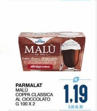 SeBón Supermercati Parmalat malù coppa classica al cioccolato offerta