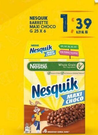 SeBón Supermercati Nesquik barrette maxi choco offerta