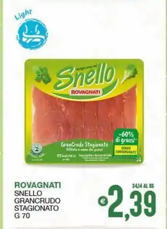 SeBón Supermercati Rovagnati snello gran crudo stagionato offerta