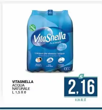 SeBón Supermercati Vitasnella acqua naturale offerta