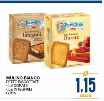 SeBón Supermercati Mulino bianco fette biscottate offerta