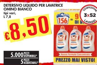 Bennet Detersivo liquido per lavatrice omino bianco offerta