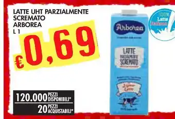 Bennet Latte uht parzialemente scremato arborea offerta