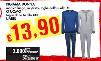 Bennet Pigiama donna o uomo offerta