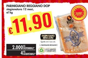 Bennet Parmigiano reggiano dop offerta