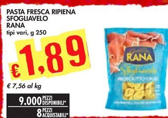 Bennet Pasta fresca ripiena sfogliavelo rana offerta