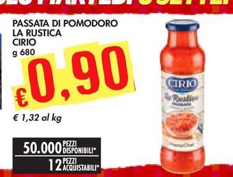 Bennet Passata di pomodoro la rustica cirio offerta