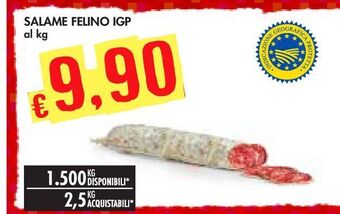 Bennet Salame felino igp offerta