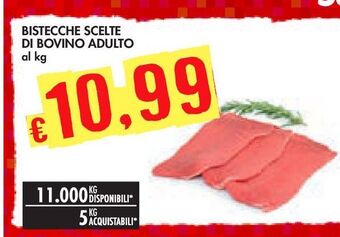 Bennet Bistecche scelte di bovino adulto offerta
