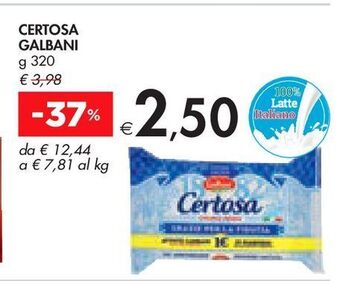 Bennet Certosa galbani offerta