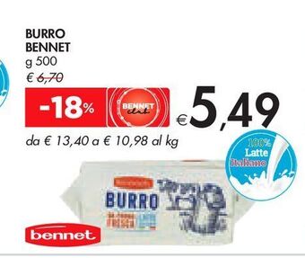 Bennet Burro bennet offerta