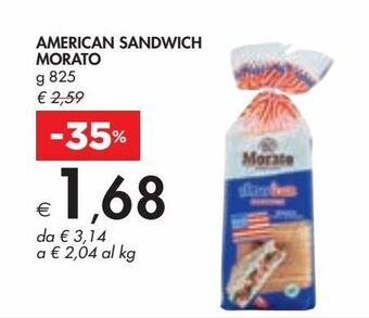 Bennet American sandwich morato offerta