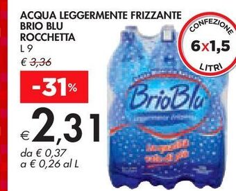 Bennet Acqua leggermente frizzante brio blu rocchetta offerta
