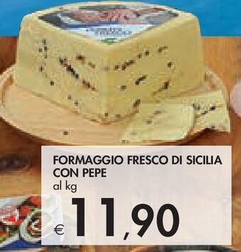 Bennet Formaggio fresco di sicilia con pepe offerta