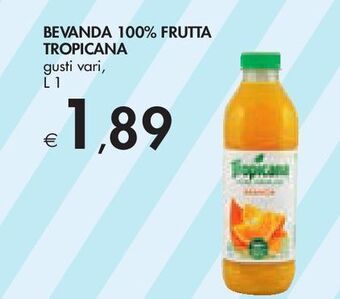 Bennet Bevanda 100% frutta tropicana offerta