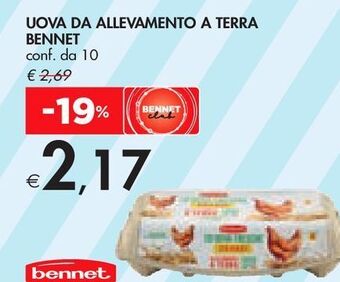 Bennet Uova da allevamento a terra bennet offerta